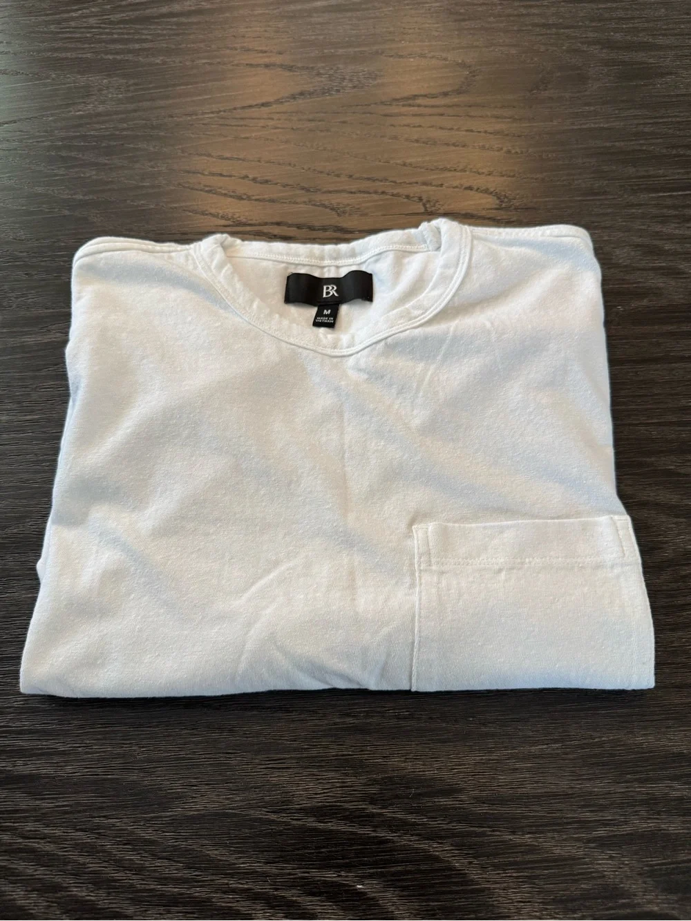 Banana Republic White Short Sleeve Pocket Tee